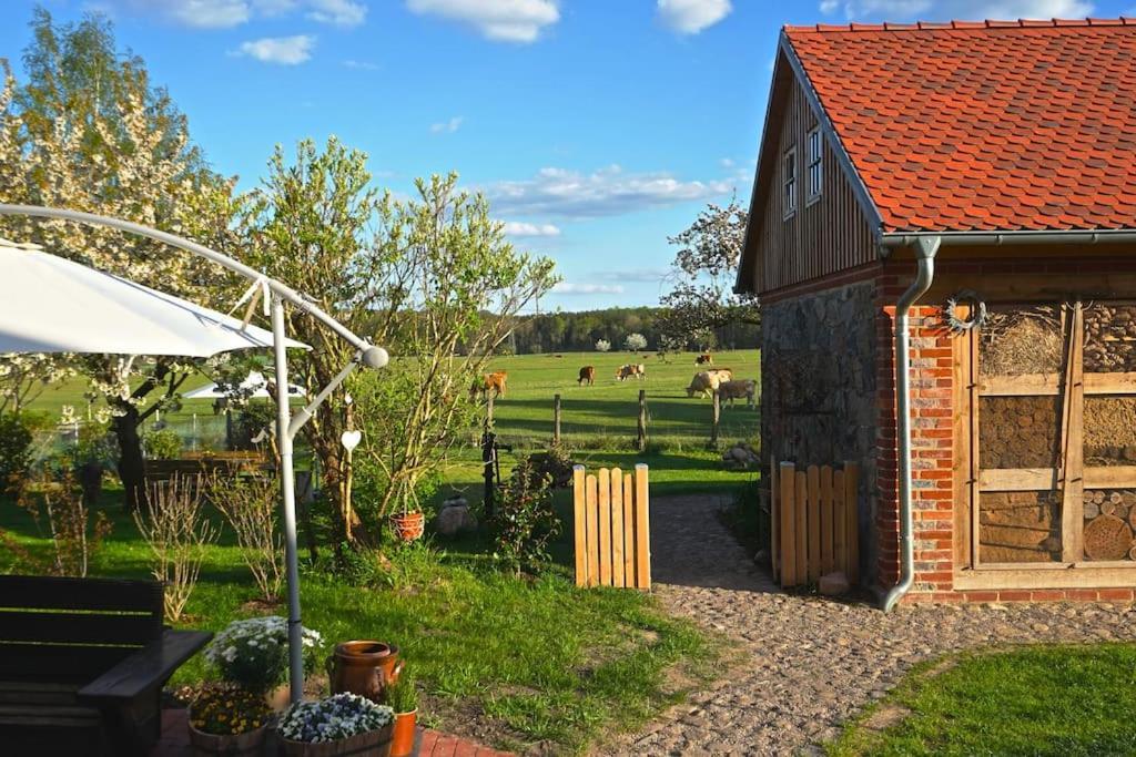 Ferienwohnung Alte Schule Chorin Schorfheide Exterior foto
